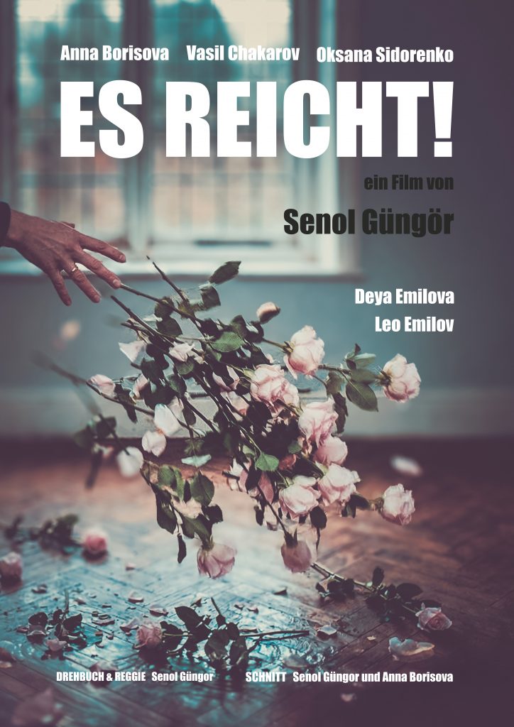 Filmplakat des Films "Es reicht!". Konzeption und Grafikdesign von Anna Borisova FILM, NRW, Essen, Ruhrgebiet, Mediengestaltung